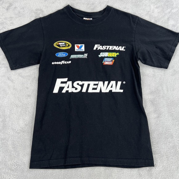 Carl Edwards 99 Fastenal NASCAR T-Shirt S Black Chase Authentics Roush Racing